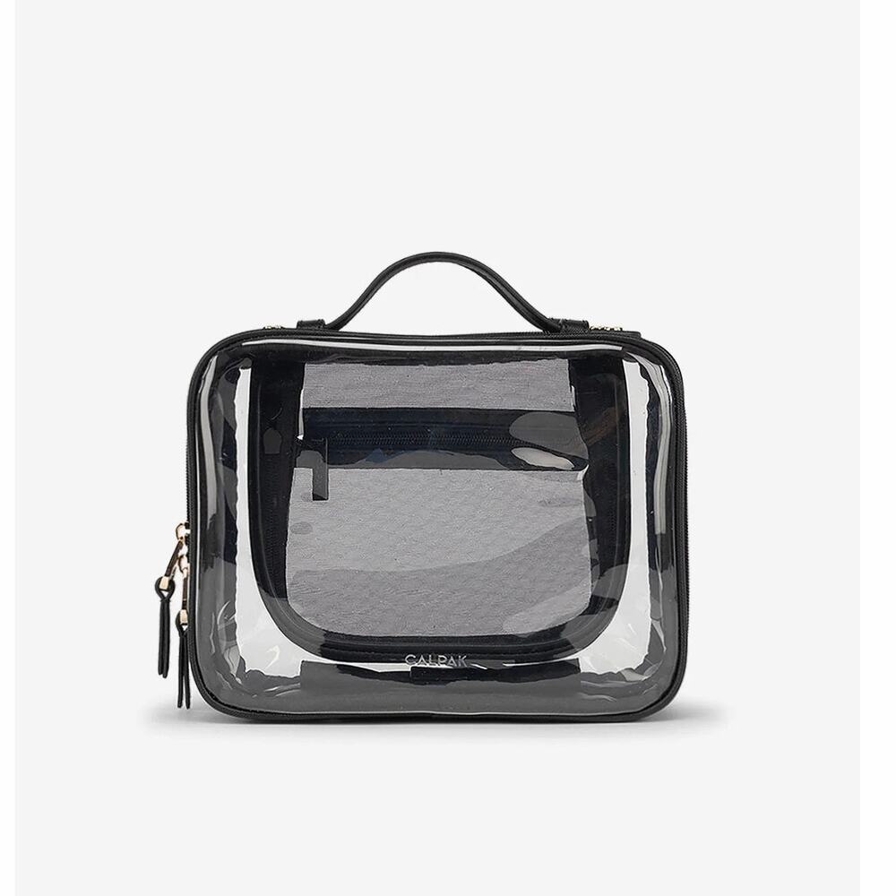 NWT Calpak Medium Clear Cosmetic Case $85